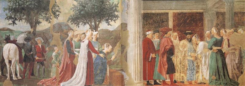 The Discovery of the Wood of the True Cross and The Meeting of Solomon and the Queen of Sheba, Piero della Francesca